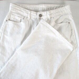 SHEIN WHITE WIDE LEG JEANS🌷